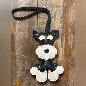 Black and White Dog Bag‎ Charm